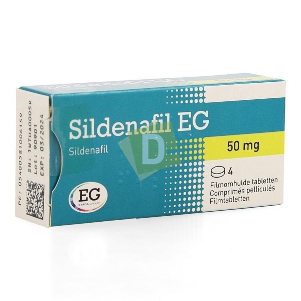 Sildénafil EG 50 mg x 4 Comprimés