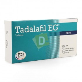 Tadalafil EG 20 mg x 12 Comprimés pelliculés