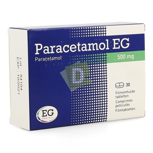 Paracétamol EG 500 mg x 30 Comprimés pelliculés
