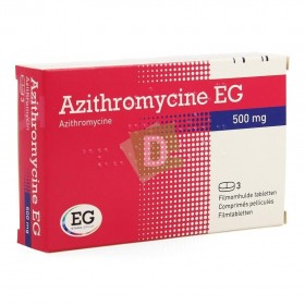 Azithromycin EG 500 mg x 3 Tablets