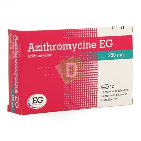 Azithromycine EG 250 mg x 12 Comprimés pelliculés