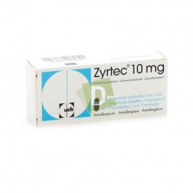 Zyrtec 10 mg x 40 Comprimés pelliculés
