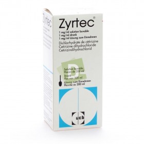 Zyrtec 1 mg / ml 200 ml Oral solution