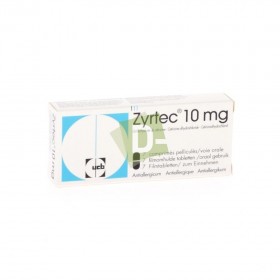 Zyrtec 10 mg x 7 Comprimés pelliculés