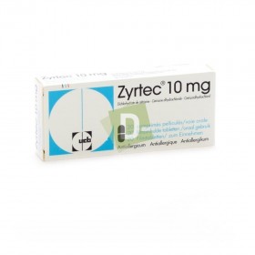 Zyrtec 10 mg x 20 Comprimés pelliculés