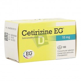 Cetirizine EG 10 mg x 100 Comprimés pelliculés