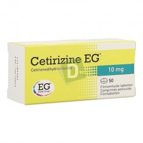 Cetirizine EG 10 mg x 50 Comprimés pelliculés