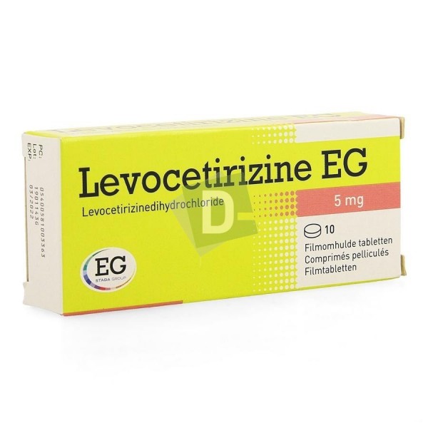 Lévocetirizine EG 5 mg x 10 Comprimés pelliculés