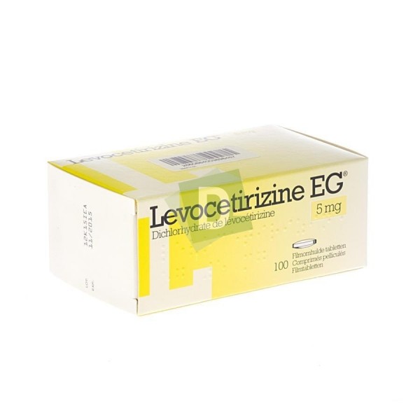 Lévocetirizine EG 5 mg x 100 Comprimés pelliculés