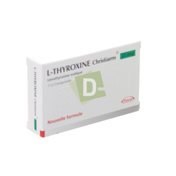 L-Thyroxine Christiaens 0.025 mg x 112 Tablets