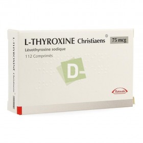 L-Thyroxine Christiaens 0.075 mg x 112 Comprimés