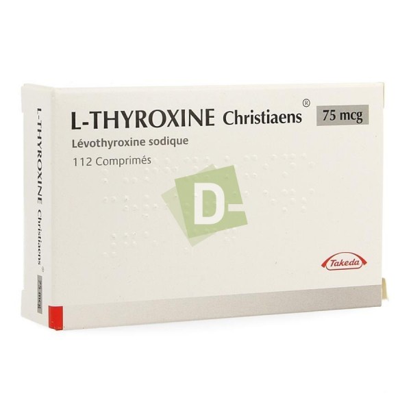 L-Thyroxine Christiaens 0.075 mg x 112 Comprimés