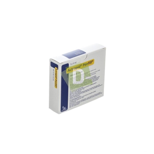 Actrapid Penfill 100 UI-IE /ml 5 x 3 ml