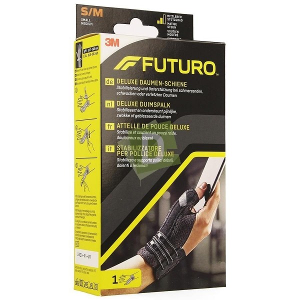 Futuro Thumb Splint Deluxe Black S-M (12.7 - 16.5 cm)