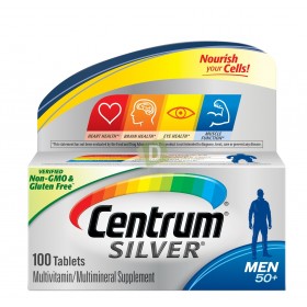 Centrum Silver Men 50+ Multivitamines 100 Comprimés