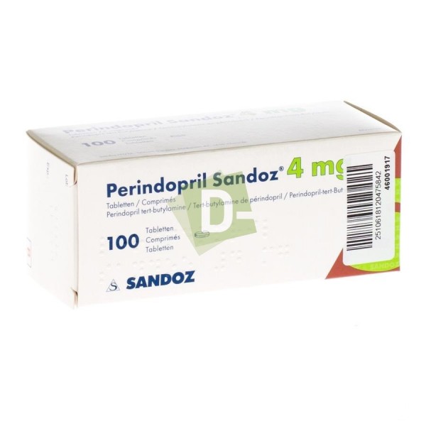 Perindopril Sandoz 4 mg x 100 Comprimés