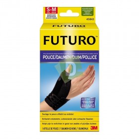 Futuro Attelle Pouce Deluxe Noir S-M (12.7 - 16.5 cm)