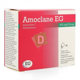 Amoclane EG 875 mg / 125 mg x 20 Sachets poudre
