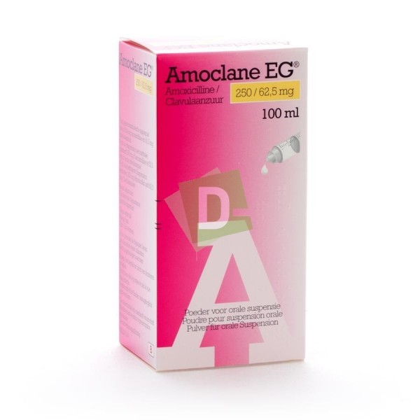 Amoclane EG 250 mg / 62,5 mg Sirop 100 ml