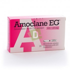 Amoclane EG 500 mg / 125 mg x 16 Film-coated tablets