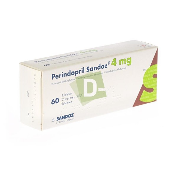 Perindopril Sandoz 4 mg x 60 Comprimés