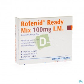 Rofenid Ready Mix 100 mg I.M x 6 Ampoules de 2 ml