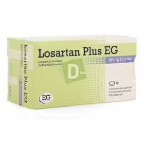 Losartan Plus EG 50 mg / 12,5 mg x 98 Comprimés pelliculés