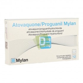 Atovaquone / Proguanil Mylan 250 mg / 100 mg x 12 Comprimés
