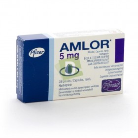Amlor 5 mg x 28 Capsules: Treatment against hypertension