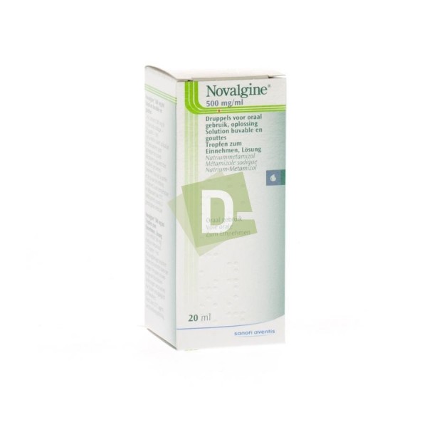 Novalgine 500 mg gouttes 20 ml