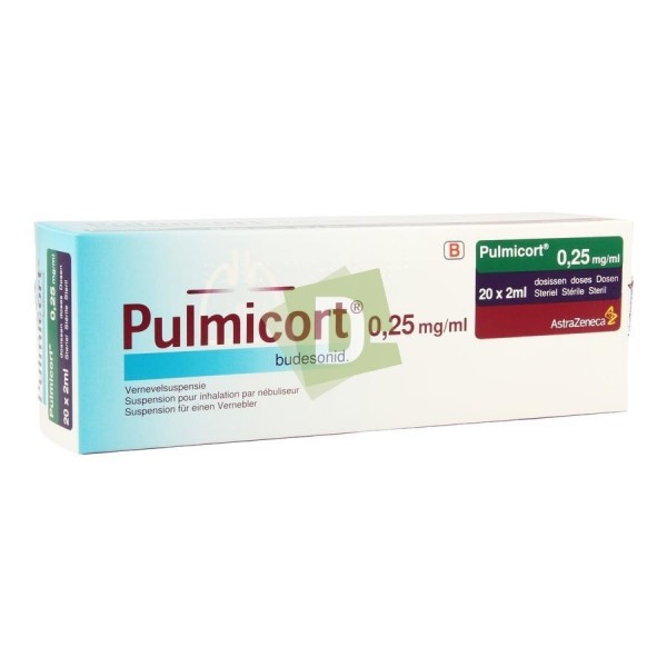 Pulmicort Suspension pour nébulisateur 0.25 mg/ml 20 x 2 ml