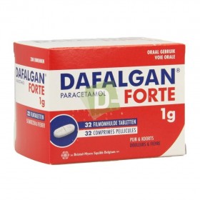 Dafalgan Forte (Paracetamol) 1000 mg x 32 Breakable tablets: Against pain and fever