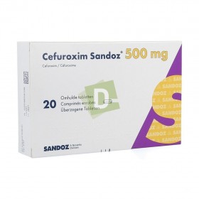 Cefuroxim Sandoz 500 mg x 20 Film-coated tablets