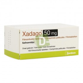 Xadago (Safinamide) 50 mg x 100 Film-coated tablets: Helps to treat parkinson's disease