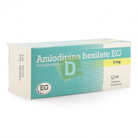 Amlodipine Besilate EG 5 mg x 98 Tablets
