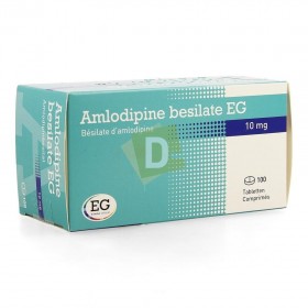 Amlodipine Besilate EG 10 mg x 100 Tablets: Treats Hypertension