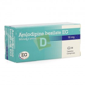 Amlodipine Besilate EG 10 mg x 30 Tablets: Treats Hypertension