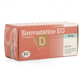 Simvastatin EG 20 mg x 100 Tablets: Treats cholesterol
