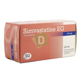 Simvastatin EG 40 mg x 100 Tablets: Treats cholesterol