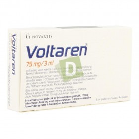 Voltaren 75 mg / 3 ml x 6 Ampoules : Anti-inflammatoires et analgésiques