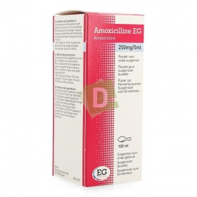 Amoxicilline EG 250 mg / 5 ml Sirop 100 ml