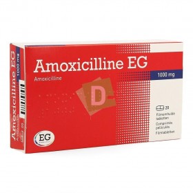 Amoxicilline EG 1000 mg x 20 Comprimés sécables
