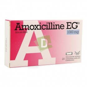 Amoxicilline EG 1000 mg x 20 Comprimés sécables