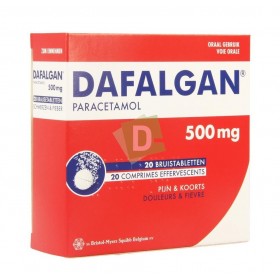 Dafalgan 500 mg x 20 Tablets Efferv: Against pain and fever
