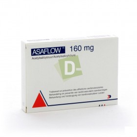 Asaflow 160 mg x 56 Comprimés : Traitement et prévention des affections cardiovasculaires