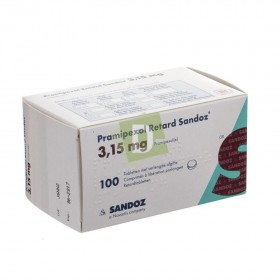 Pramipexol Retard Sandoz 3,15 mg x 100 Comprimés à libération prolongé