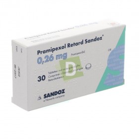 Pramipexol Retard Sandoz 0,26 mg x 30 Comprimés à libération prolongé