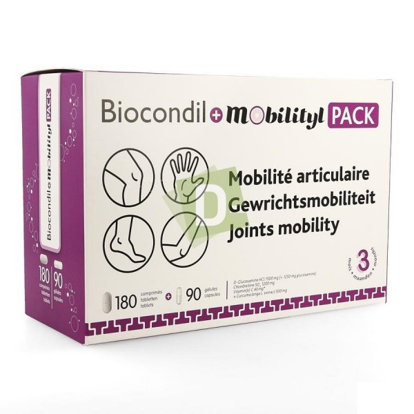 Biocondil + Mobility x 180 Comp + 90 Caps : Améliore la mobilité articulaire