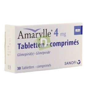Amaryl 4 mg x 30 Tablets: Medication that lowers blood sugar levels