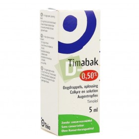 Timabak 0,50 % x 5 ml : Réduit la pression intra-oculaire élevée